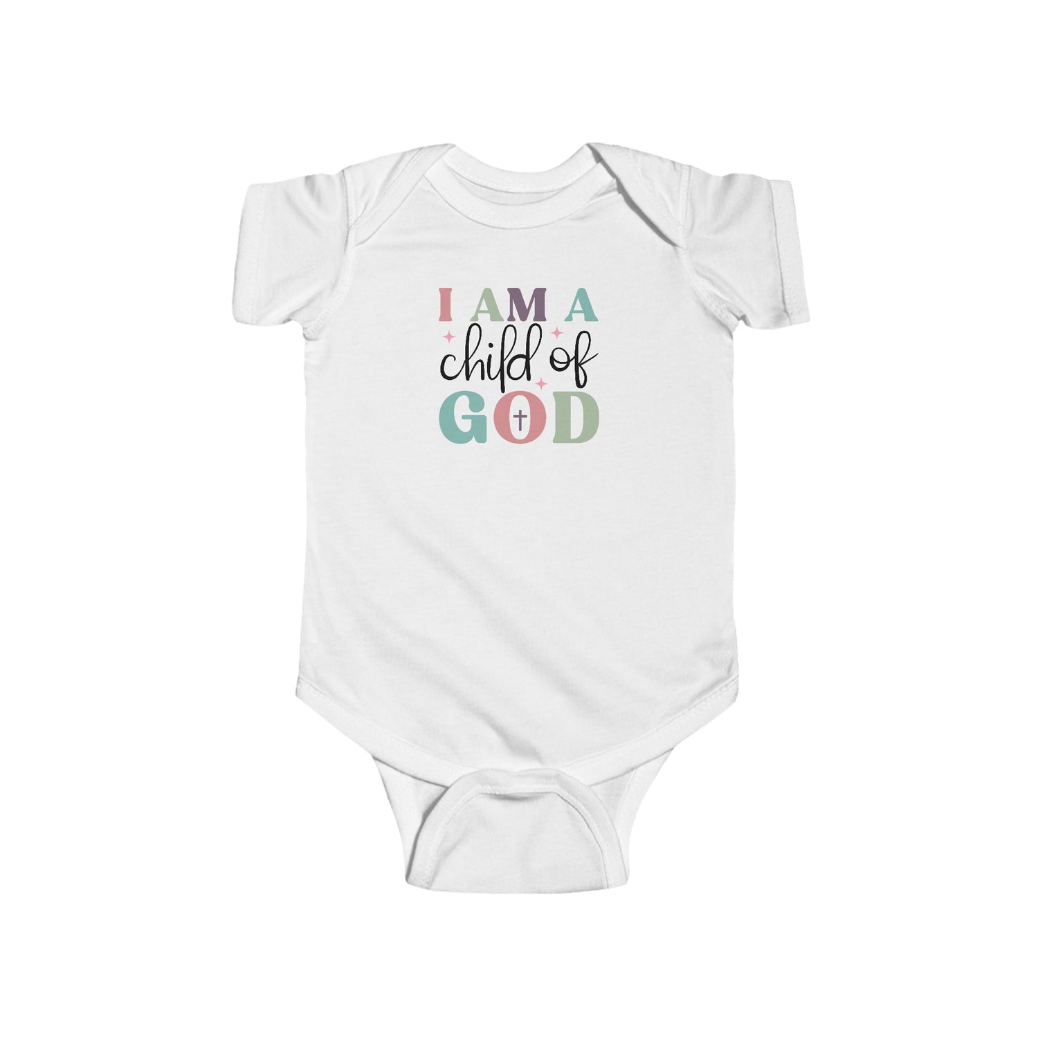 I Am a Child of God Infant Bodysuit - Faith Inspired Baby Outfit