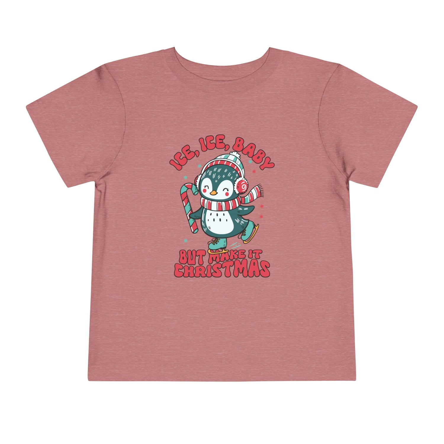 Toddler Christmas Penguin Tee - &quot;Ice, Ice, Baby&quot;