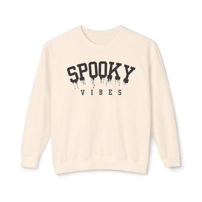 Spooky Vibes | Halloween Crewneck | Unisex Lightweight Crewneck Sweatshirt