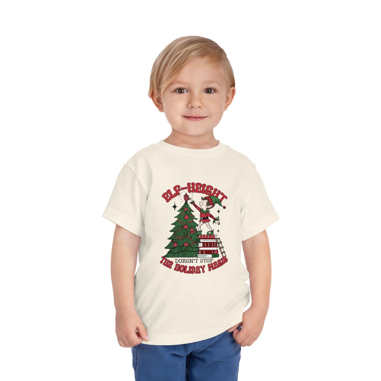 Toddler Christmas Tee - &quot;Elf-height&quot; Fun for Holiday Celebrations