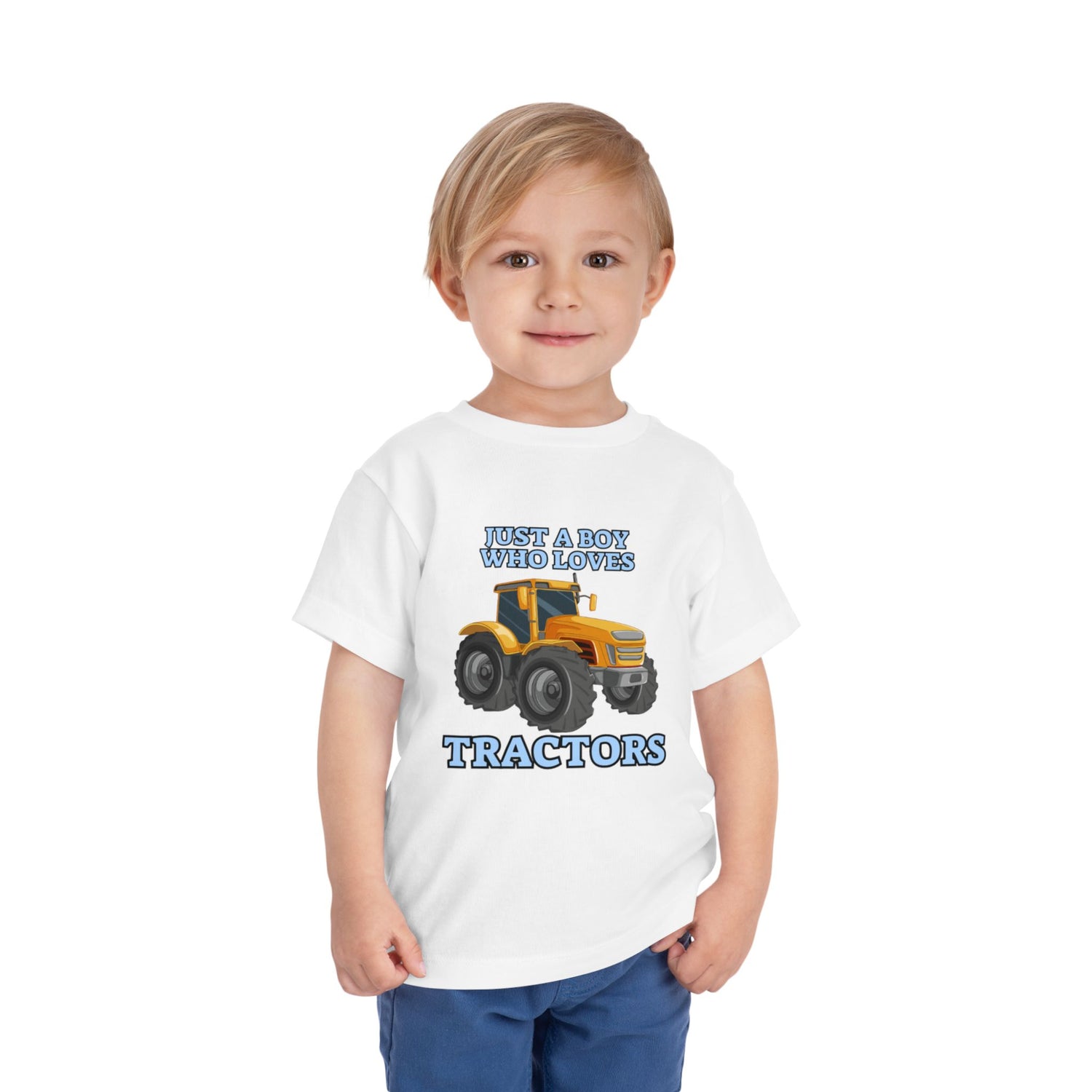 Just a Boy Who Loves Tractors T-shirt | Tractor Toddler Short Sleeve Tee