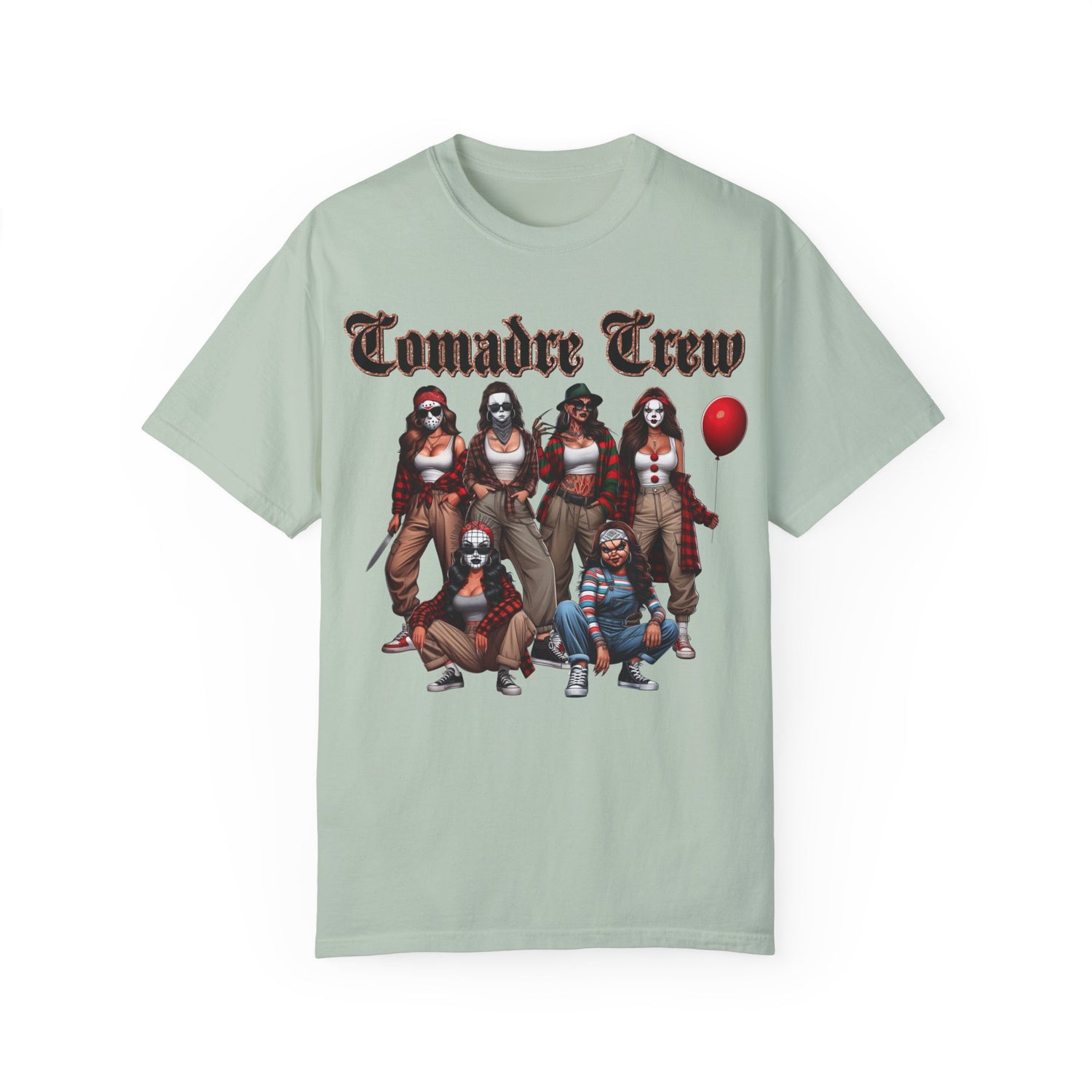 Horror Comadre Crew 6 Ladies Shirt | Horror Shirt | Unisex Garment-Dyed T-shirt