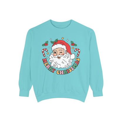 Merry Christmas Unisex Garment-Dyed Sweatshirt