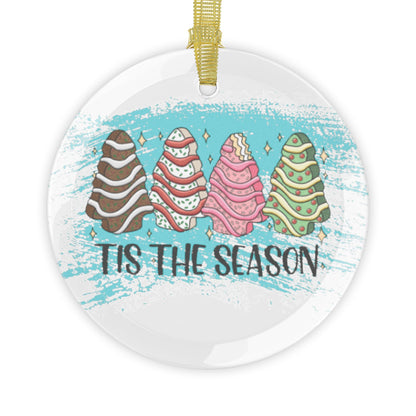 Tis the Season Glass Ornaments - Festive Holiday Decorations for Christmas