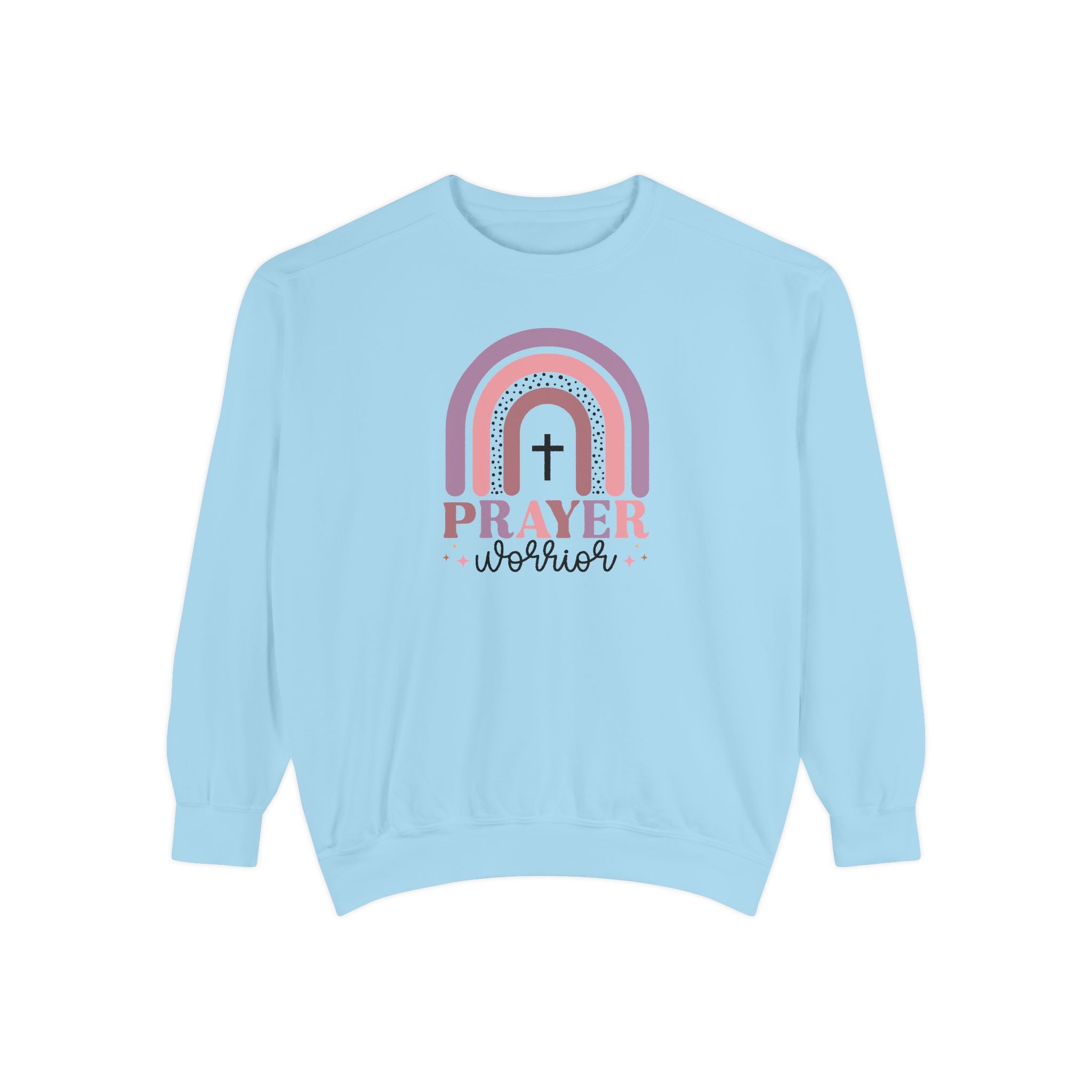 Prayer Warrior Garment-Dyed Unisex Sweatshirt