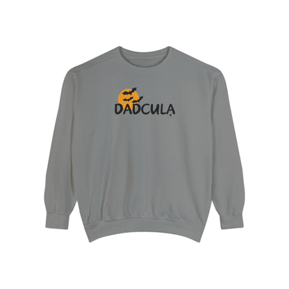 Dadcula Halloween Crewneck | Unisex Garment-Dyed Sweatshirt