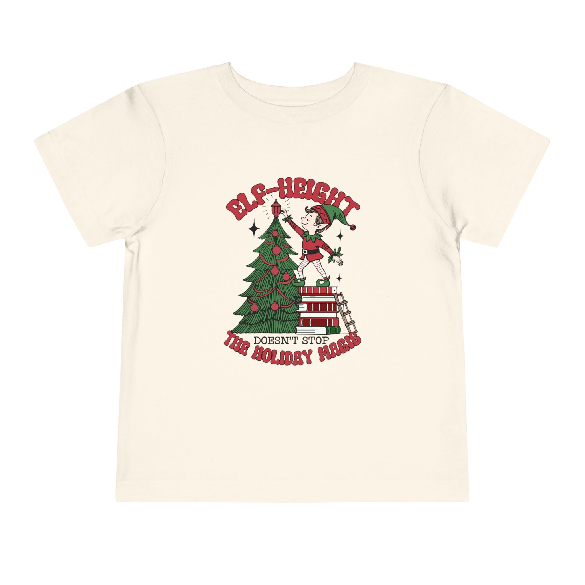 Toddler Christmas Tee - &quot;Elf-height&quot; Fun for Holiday Celebrations