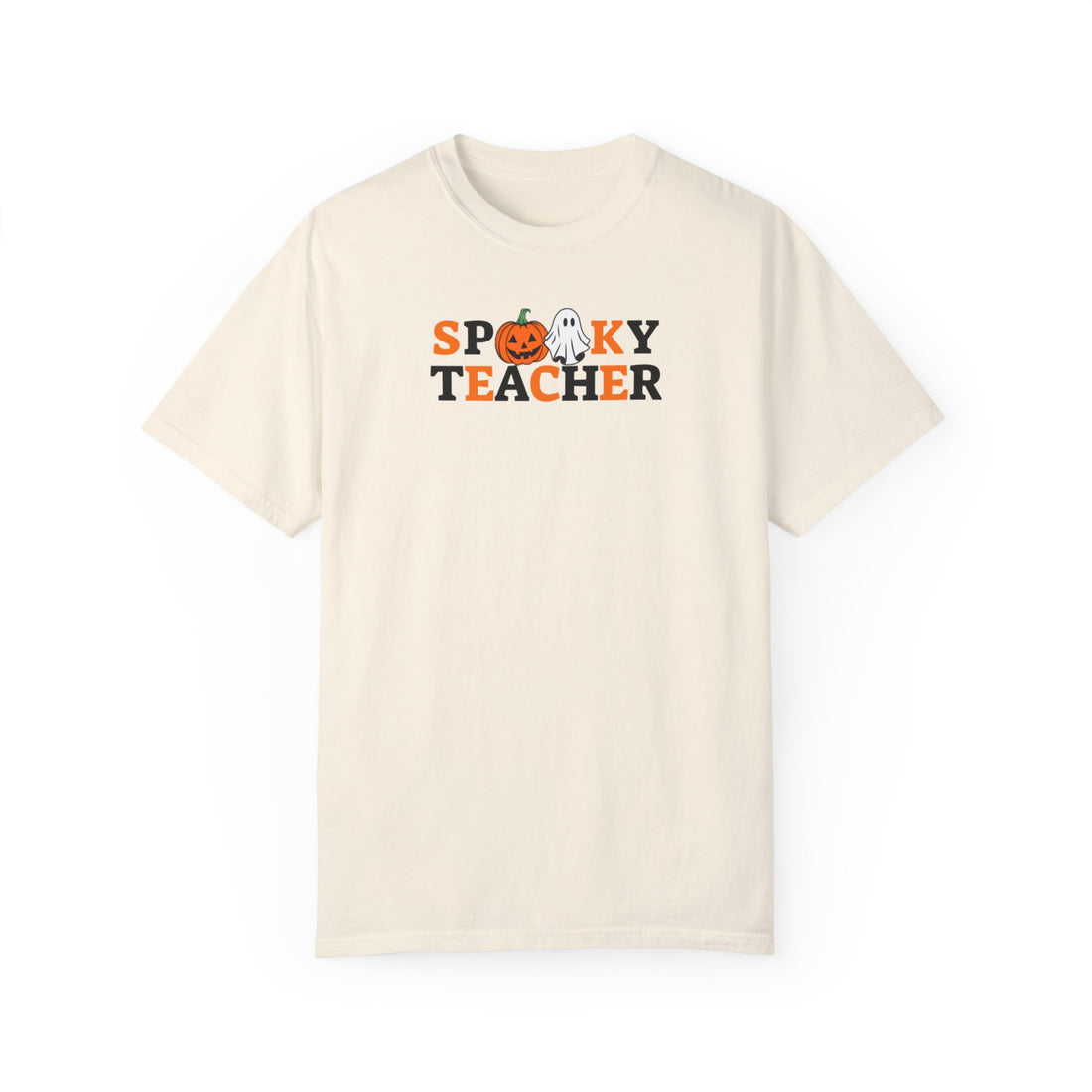 Spooky Teacher T-shirt | Unisex Garment-Dyed T-shirt