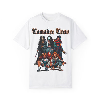 Horror Comadre Crew Shirt | Horror T-shirt | Unisex Garment-Dyed T-shirt