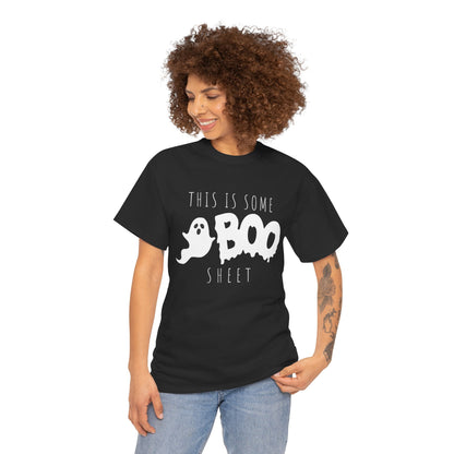 Halloween Ghost T-shirt | This is Some Boo Sheet T-shirt | Unisex Heavy Cotton Tee