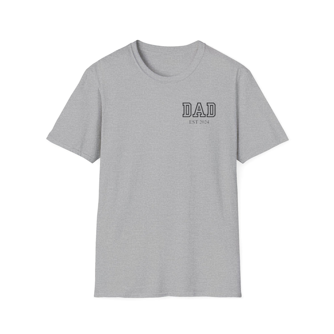 Personalized Dad EST 2024 Soft-style T-Shirt | Custom Dad T-shirt | Pregnancy Announcement for Dad T-shirt | Custom Dad T-shirt | Personalized Dad T-shirt | Gift for Dad | New Dad Shirt | Fathers Day Shirt