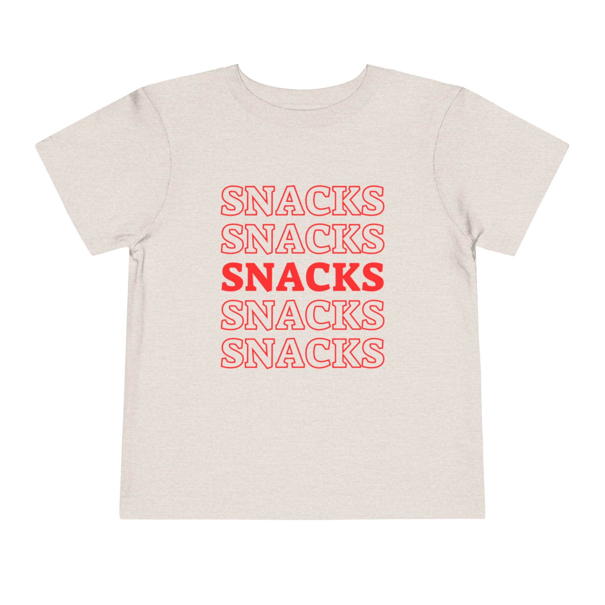 Snacks T-shirt | Cute Toddler Short Sleeve Tee