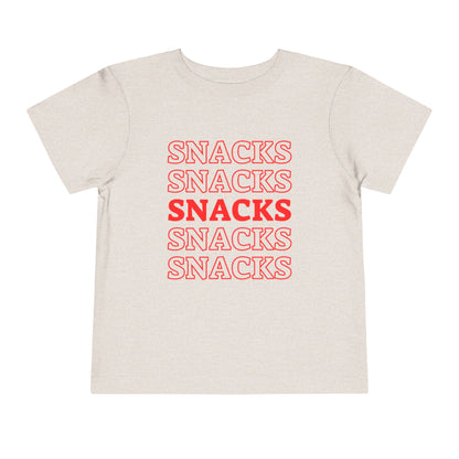 Snacks T-shirt | Cute Toddler Short Sleeve Tee