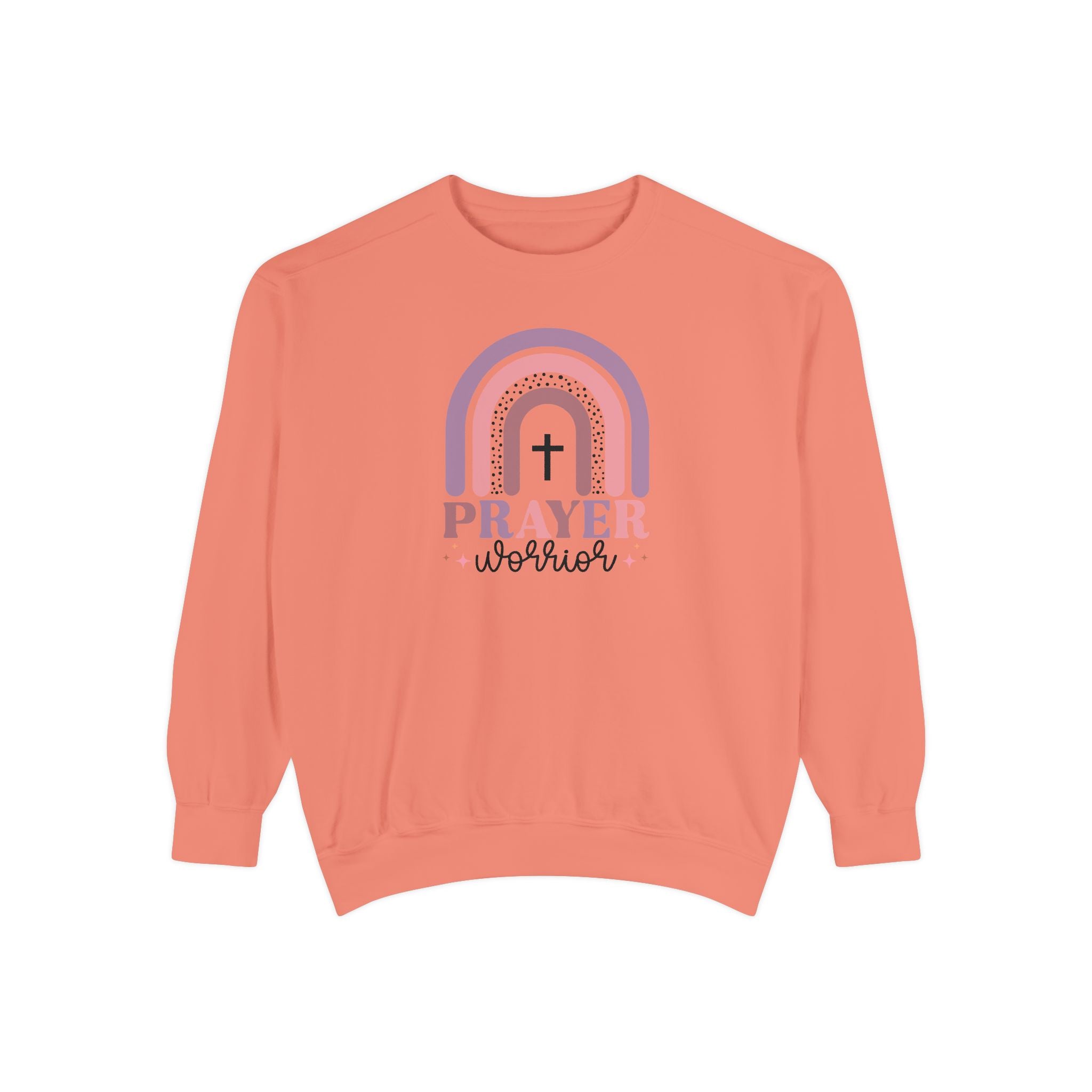 Prayer Warrior Garment-Dyed Unisex Sweatshirt