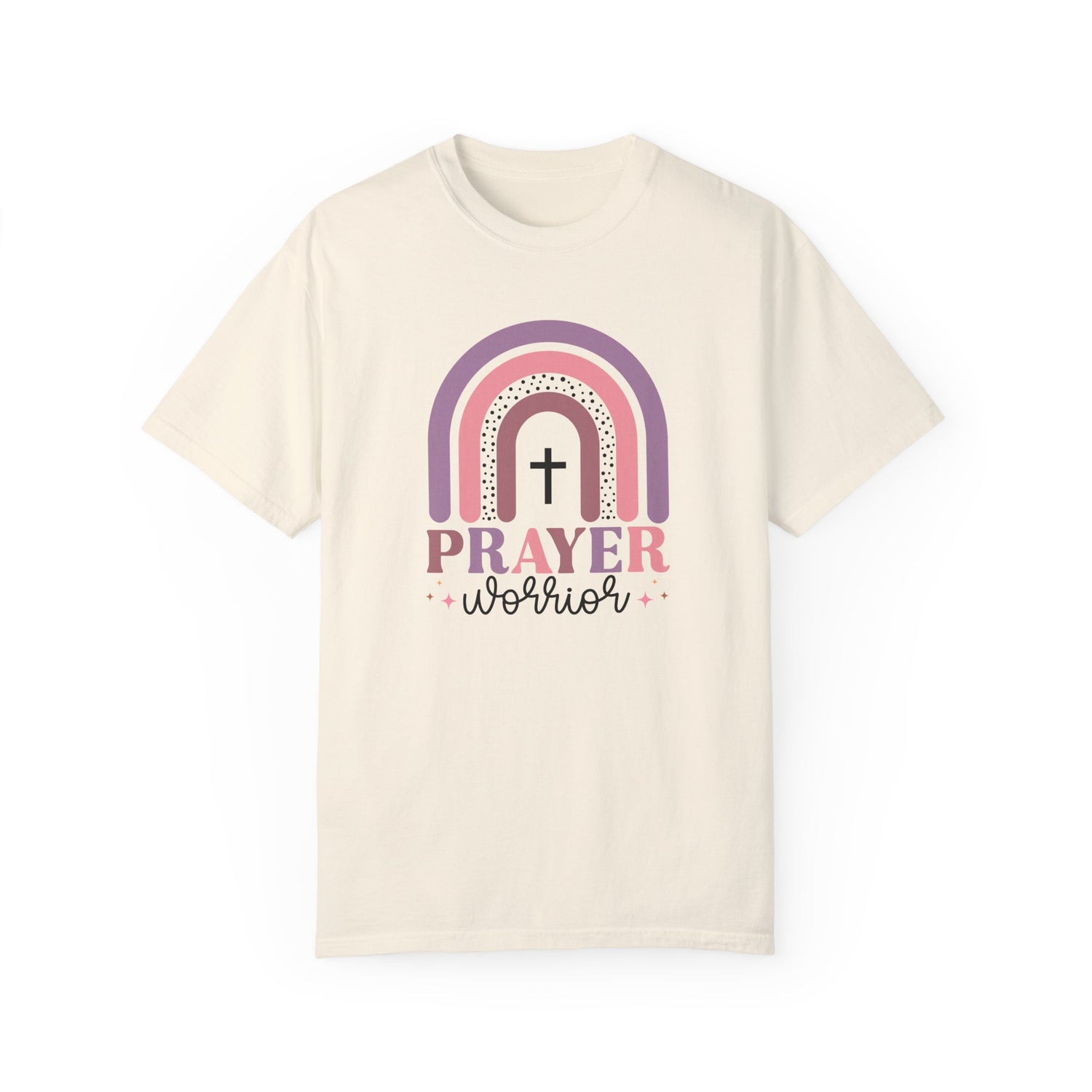 Prayer Warrior Unisex Garment-Dyed T-Shirt - Inspirational Faith Tee