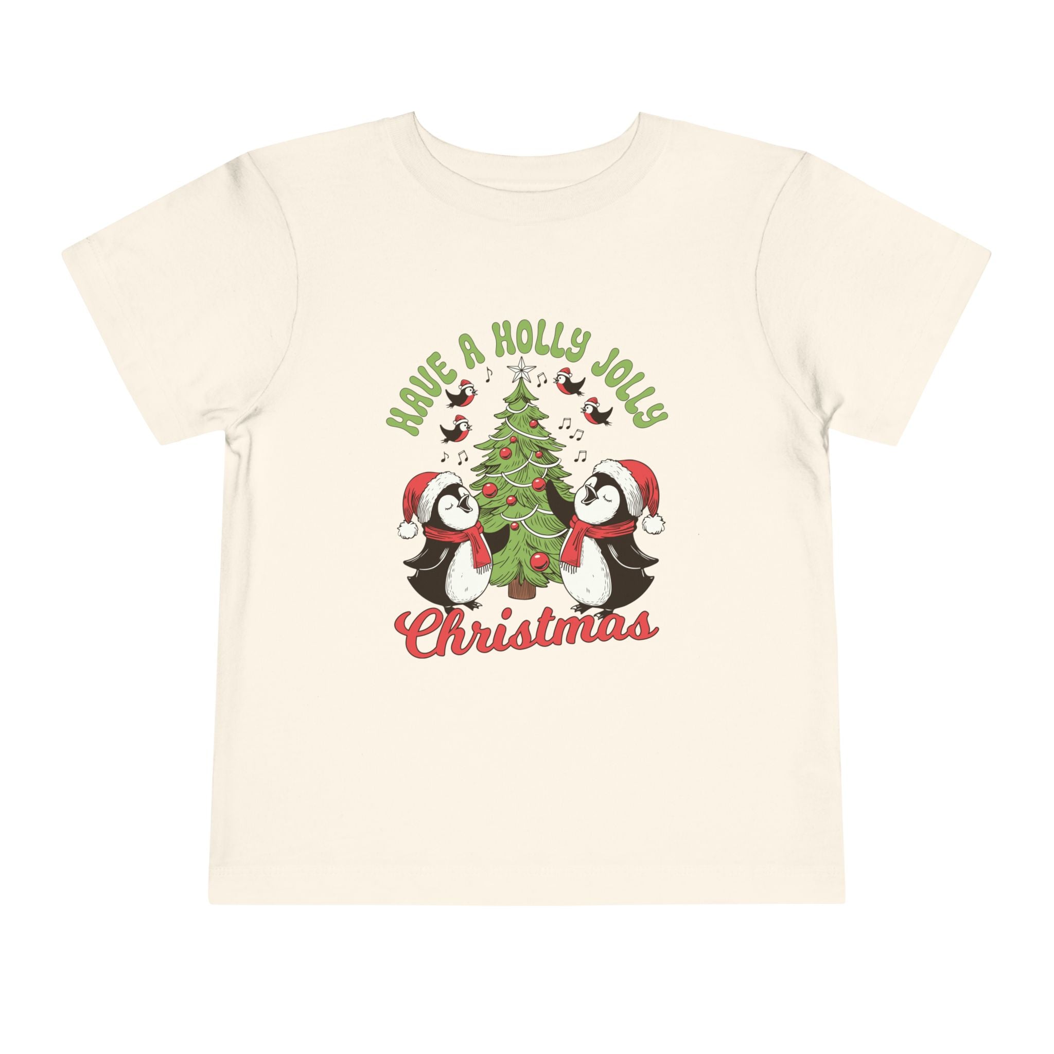 Toddler Christmas Tee - Have a Holly Jolly Christmas Design