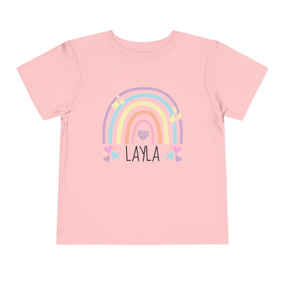 Custom Toddler Short Sleeve Tee | Rainbow Tee