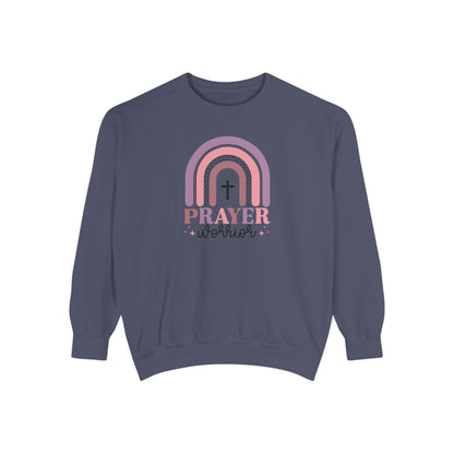 Prayer Warrior Garment-Dyed Unisex Sweatshirt