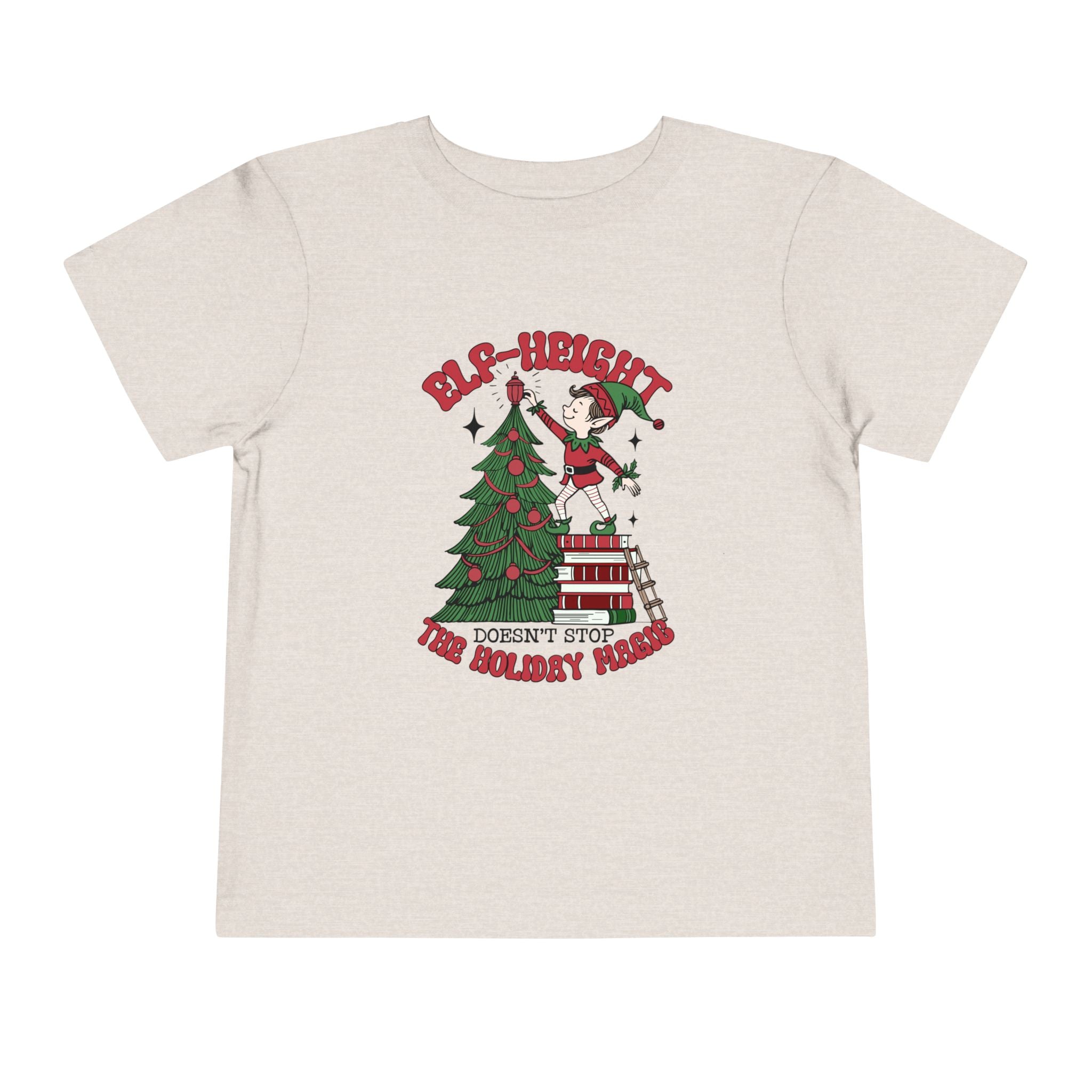 Toddler Christmas Tee - &quot;Elf-height&quot; Fun for Holiday Celebrations