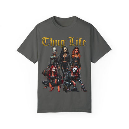 Horror Sexy Ladies Shirt | Thug Life Sexy Ladies Shirt | Unisex Garment-Dyed T-shirt