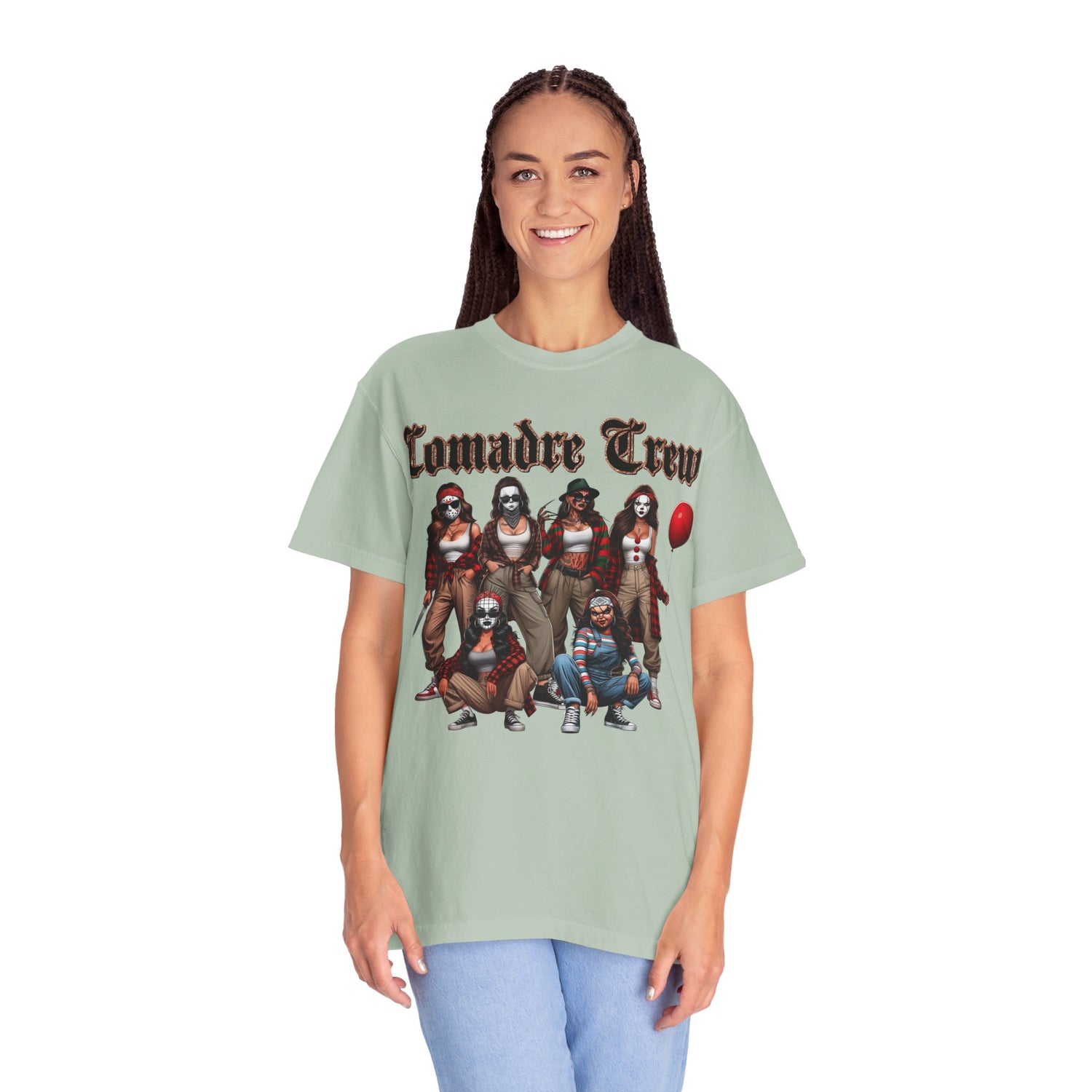 Horror Comadre Crew 6 Ladies Shirt | Horror Shirt | Unisex Garment-Dyed T-shirt