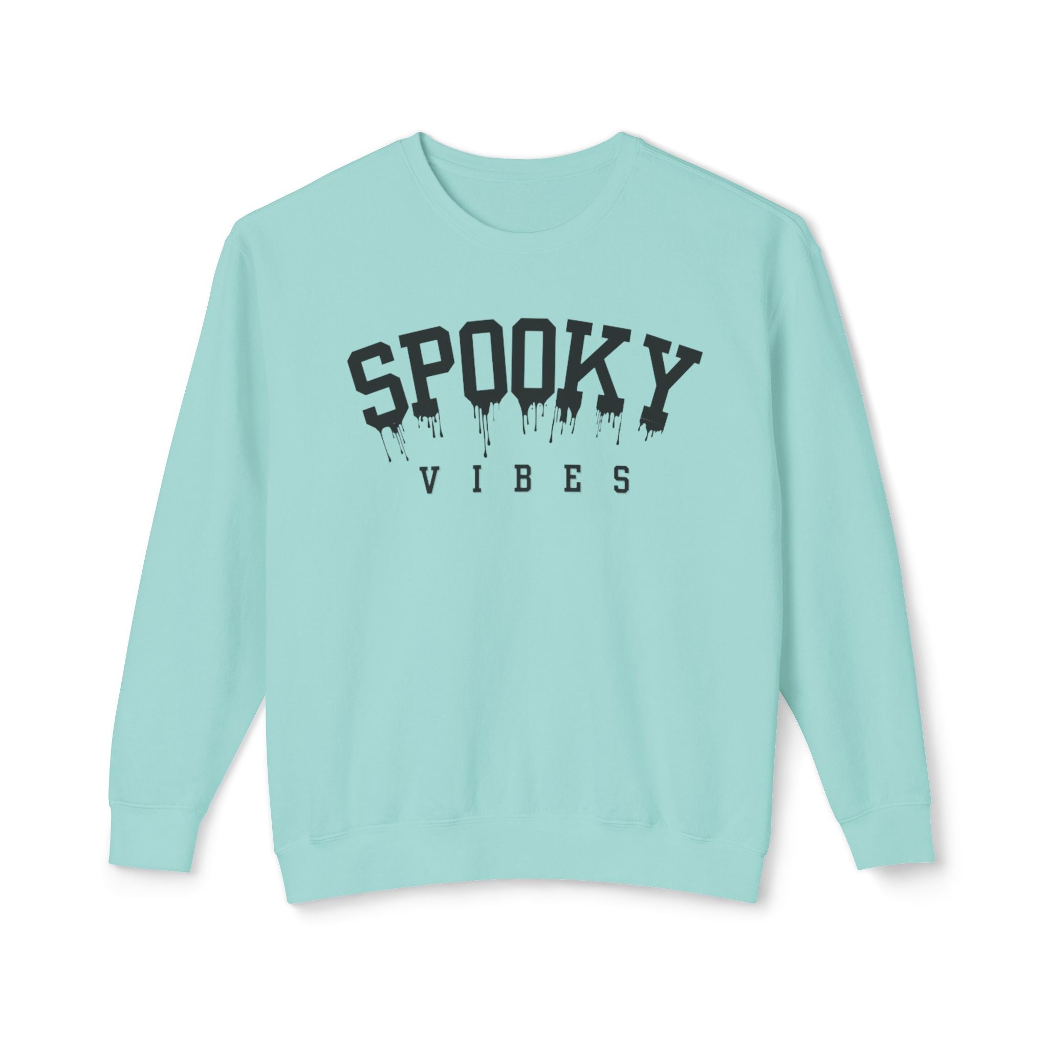 Spooky Vibes | Halloween Crewneck | Unisex Lightweight Crewneck Sweatshirt