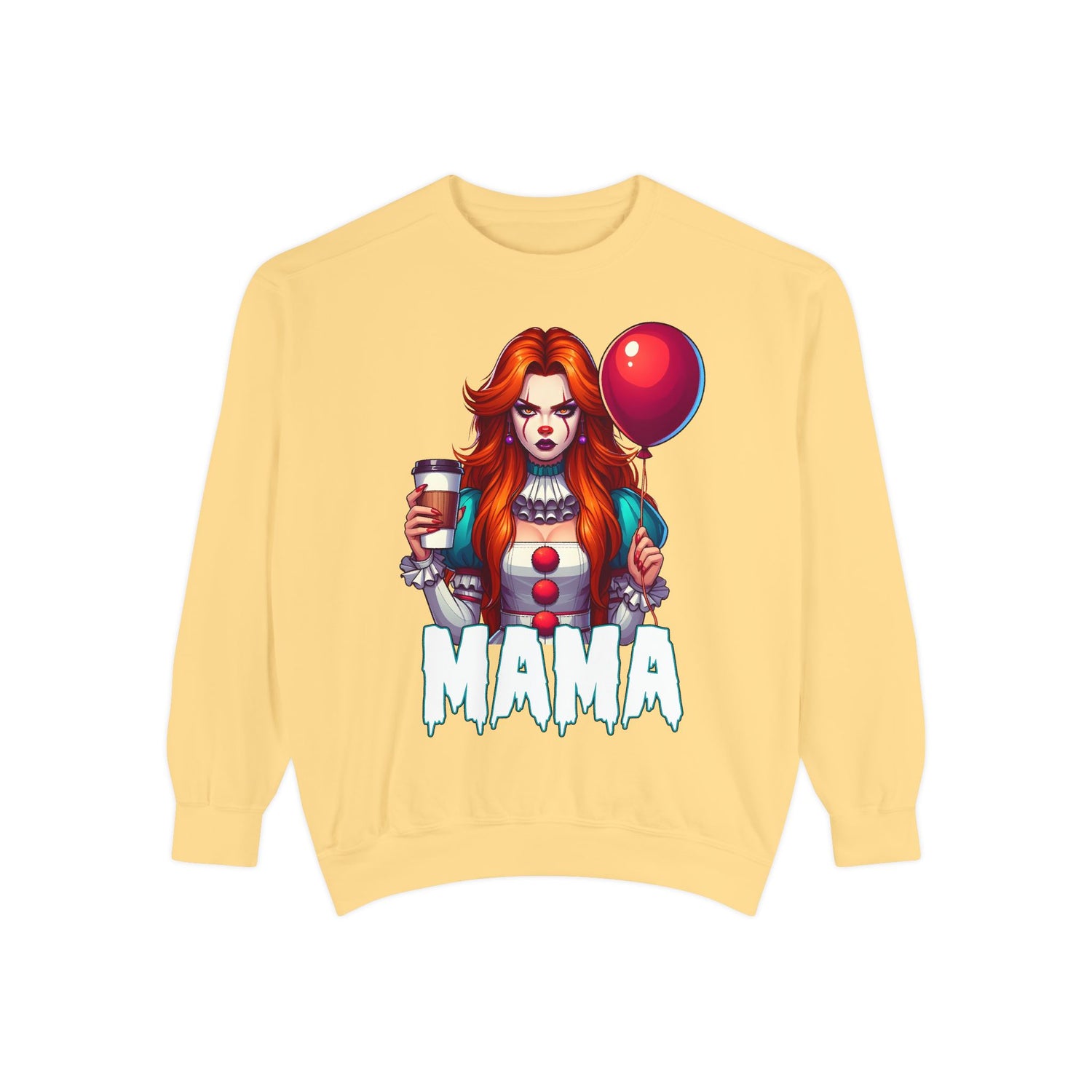 IT Mama Crewneck | Cute Spooky Crewneck | IT Crewneck | Unisex Garment-Dyed Sweatshirt