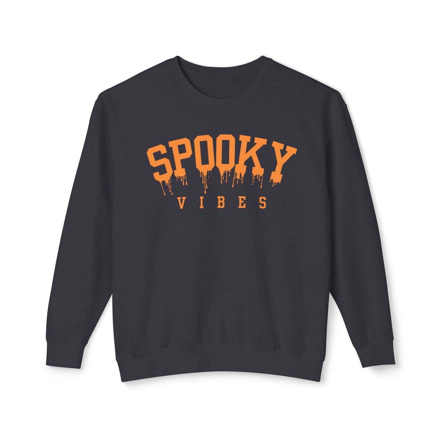 Spooky Vibes | Halloween Crewneck | Unisex Lightweight Crewneck Sweatshirt