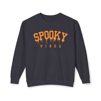 Spooky Vibes | Halloween Crewneck | Unisex Lightweight Crewneck Sweatshirt