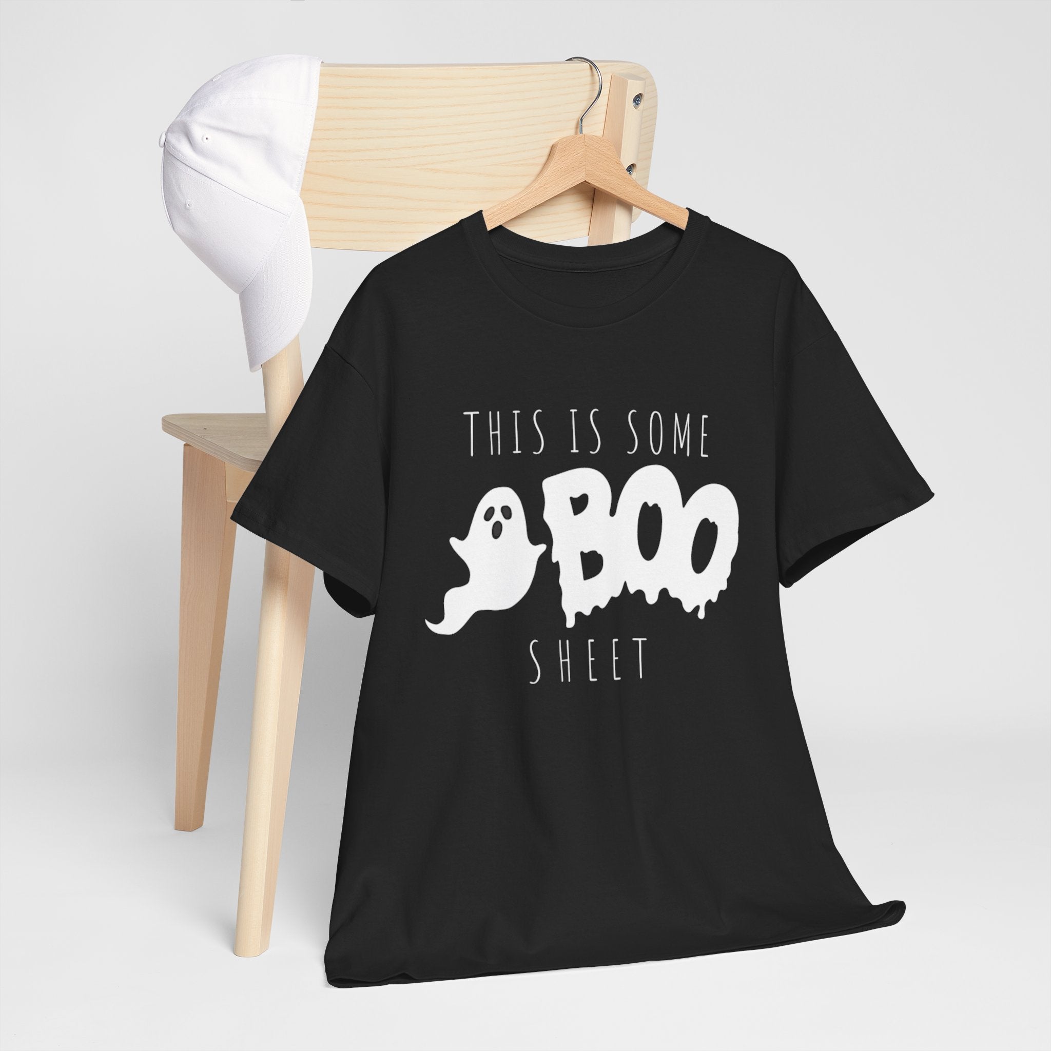 Halloween Ghost T-shirt | This is Some Boo Sheet T-shirt | Unisex Heavy Cotton Tee