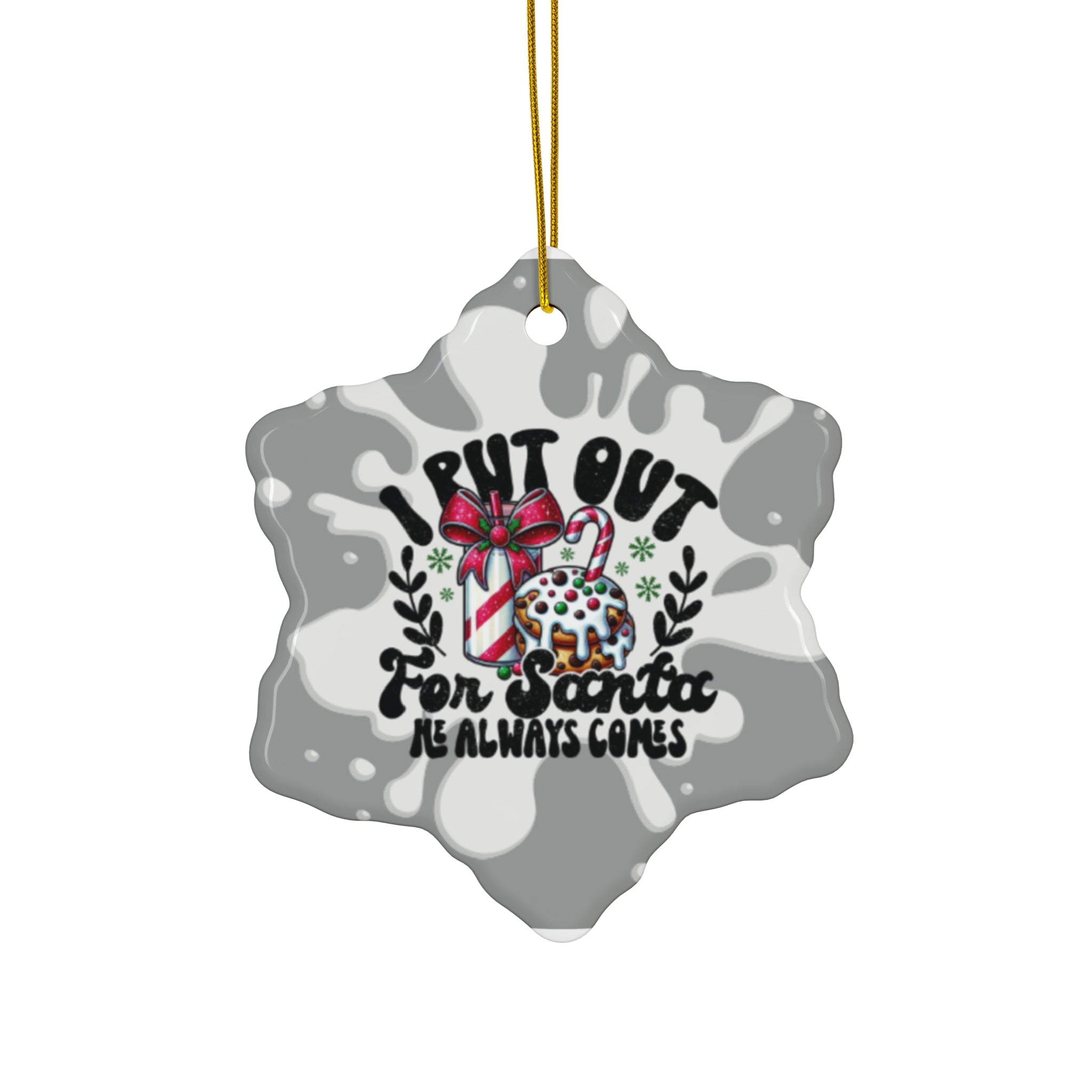 Festive Ceramic Ornament - &