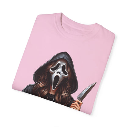 Scream Girl Shirt | Scream Shirt | Unisex Garment-Dyed T-shirt