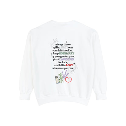 Practical Magic Crewneck | Salt Rosemary Lavender Love | Halloween Crewneck | Magic Spell Crewneck | Unisex Garment-Dyed Sweatshirt