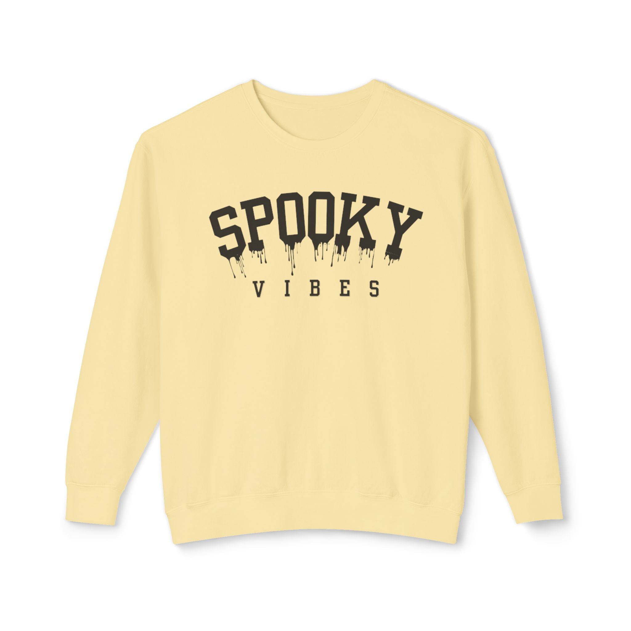 Spooky Vibes | Halloween Crewneck | Unisex Lightweight Crewneck Sweatshirt