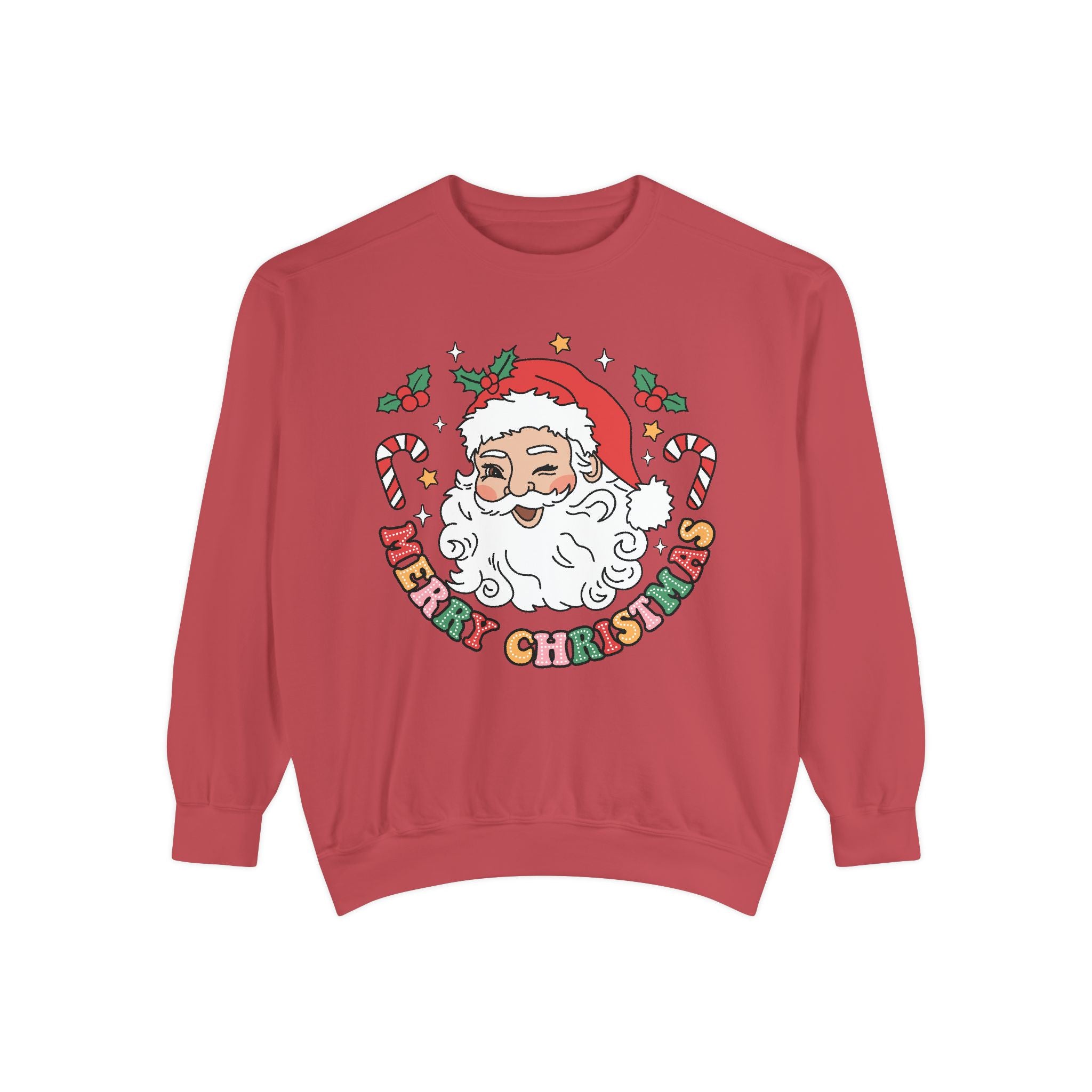 Merry Christmas Unisex Garment-Dyed Sweatshirt