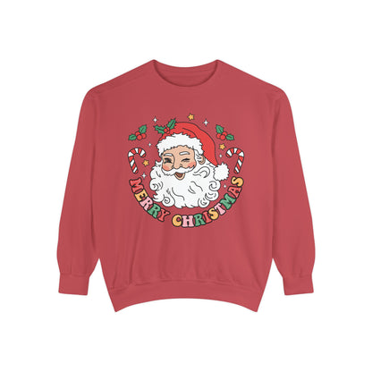 Merry Christmas Unisex Garment-Dyed Sweatshirt