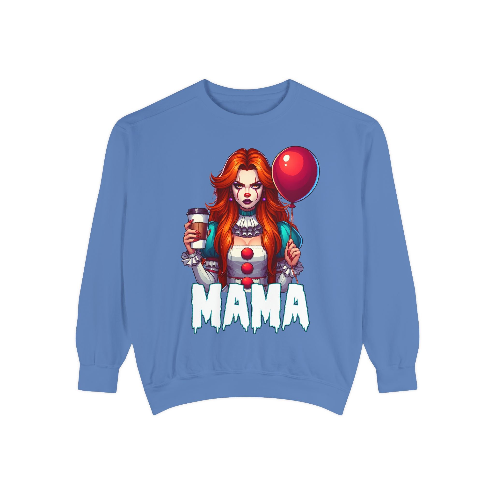 IT Mama Crewneck | Cute Spooky Crewneck | IT Crewneck | Unisex Garment-Dyed Sweatshirt