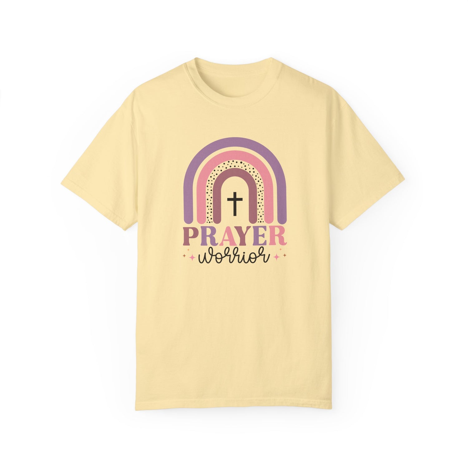 Prayer Warrior Unisex Garment-Dyed T-Shirt - Inspirational Faith Tee