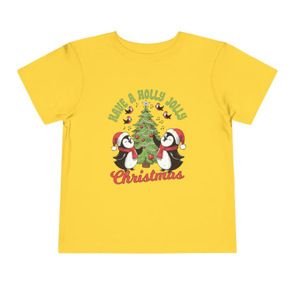 Toddler Christmas Tee - Have a Holly Jolly Christmas Design