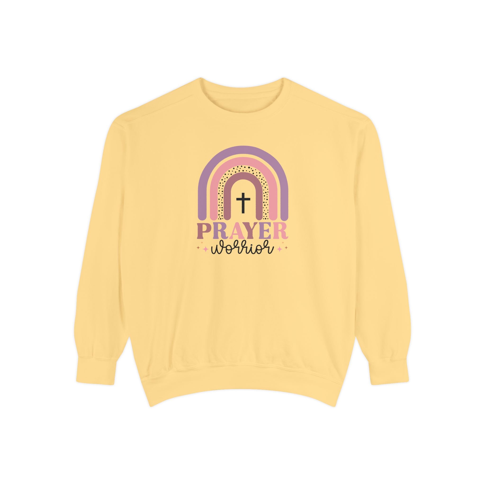 Prayer Warrior Garment-Dyed Unisex Sweatshirt