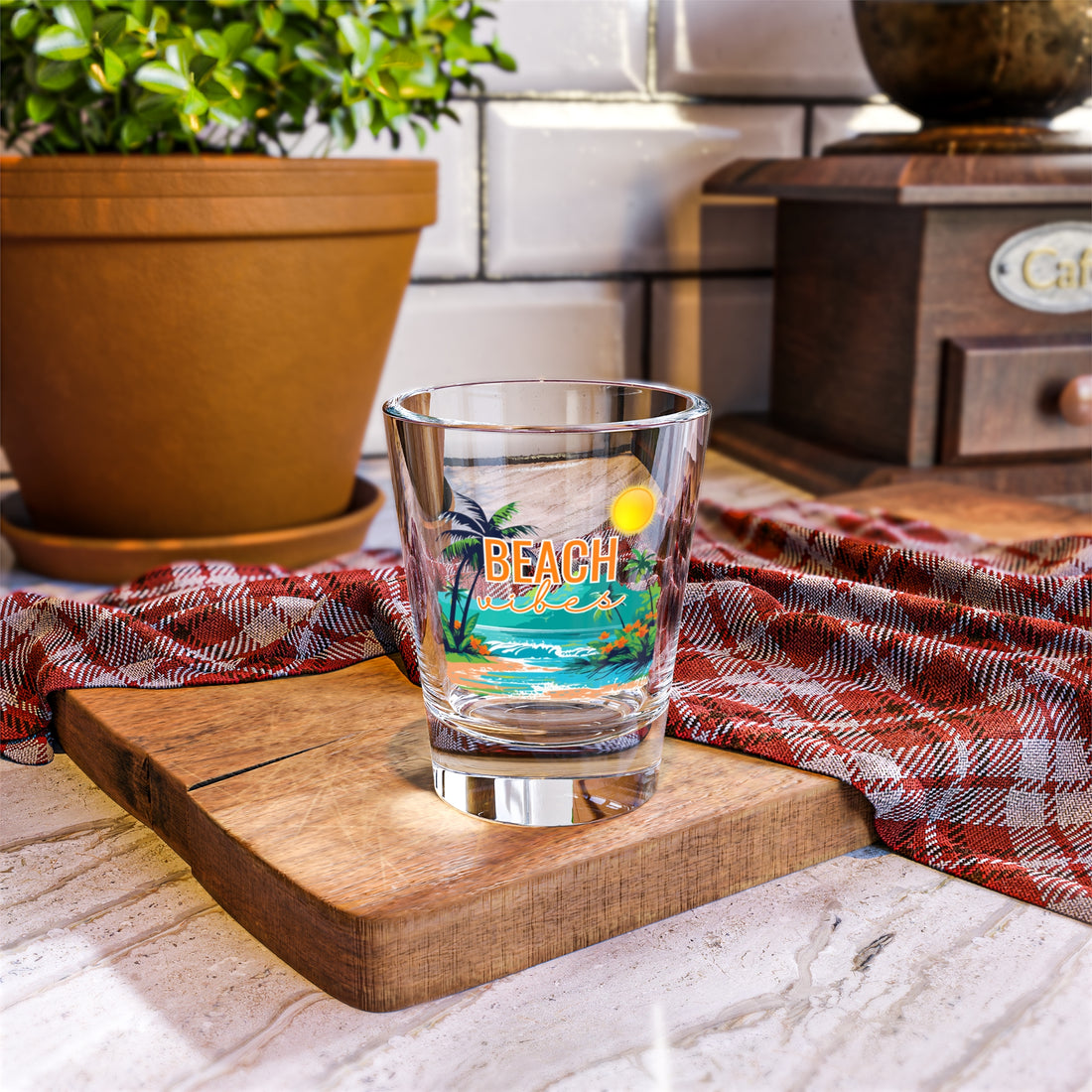 Beach Vibes | Summer Time Shot Glass 1.5oz