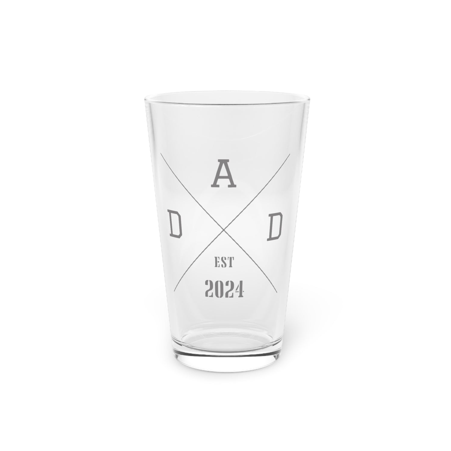 Dad 16 oz Beer Glass | New Dad, Soon To Be Dad, First Time Father Gift | New Dad Christmas Gift | Beer Gift