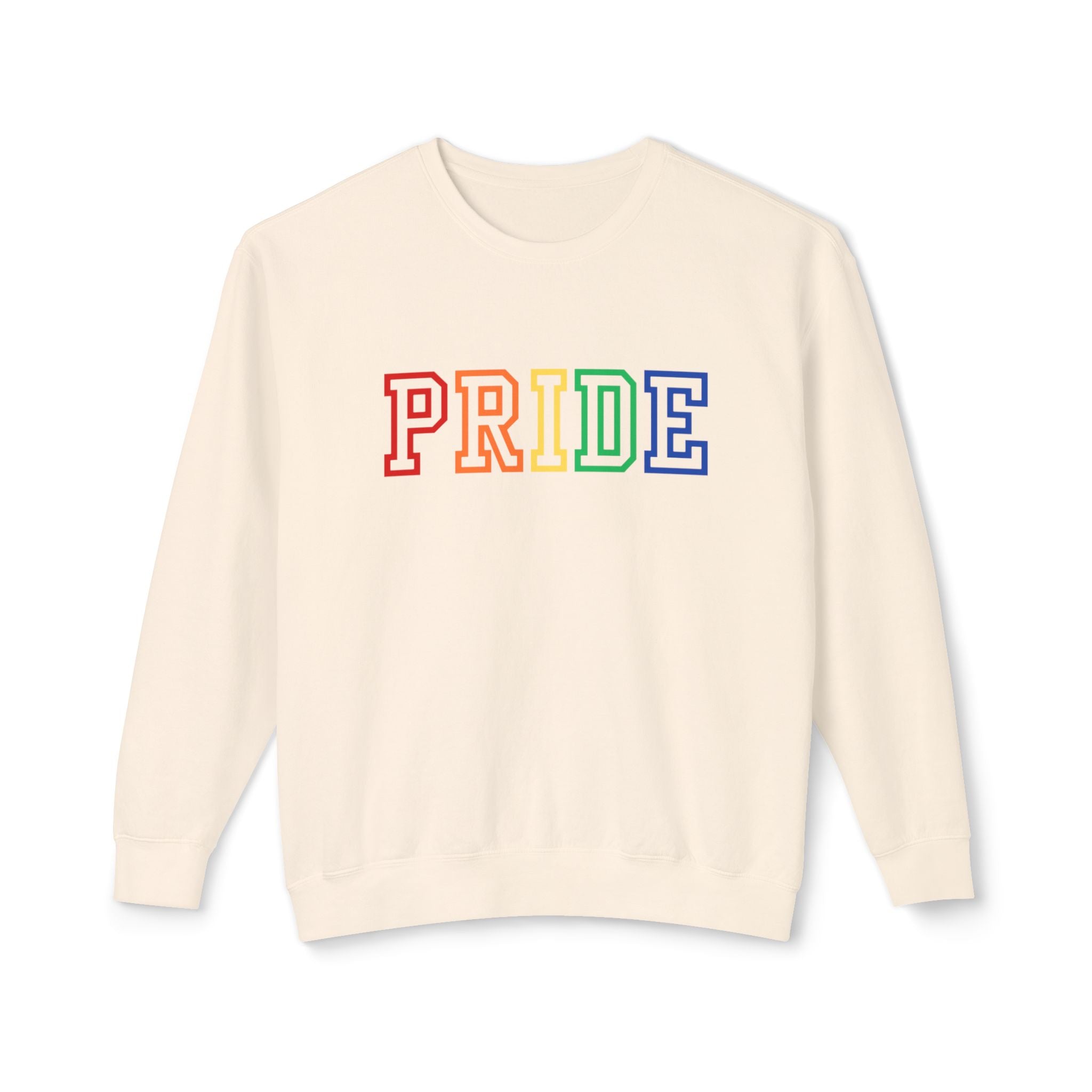 PRIDE Unisex Lightweight Crewneck Sweatshirt | Pride Month | LGBTQ | Pride Crewneck | LGBTQ Crewneck