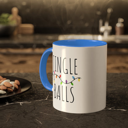 Funny Christmas Mug | Jingle Balls Colorful Mugs 11oz