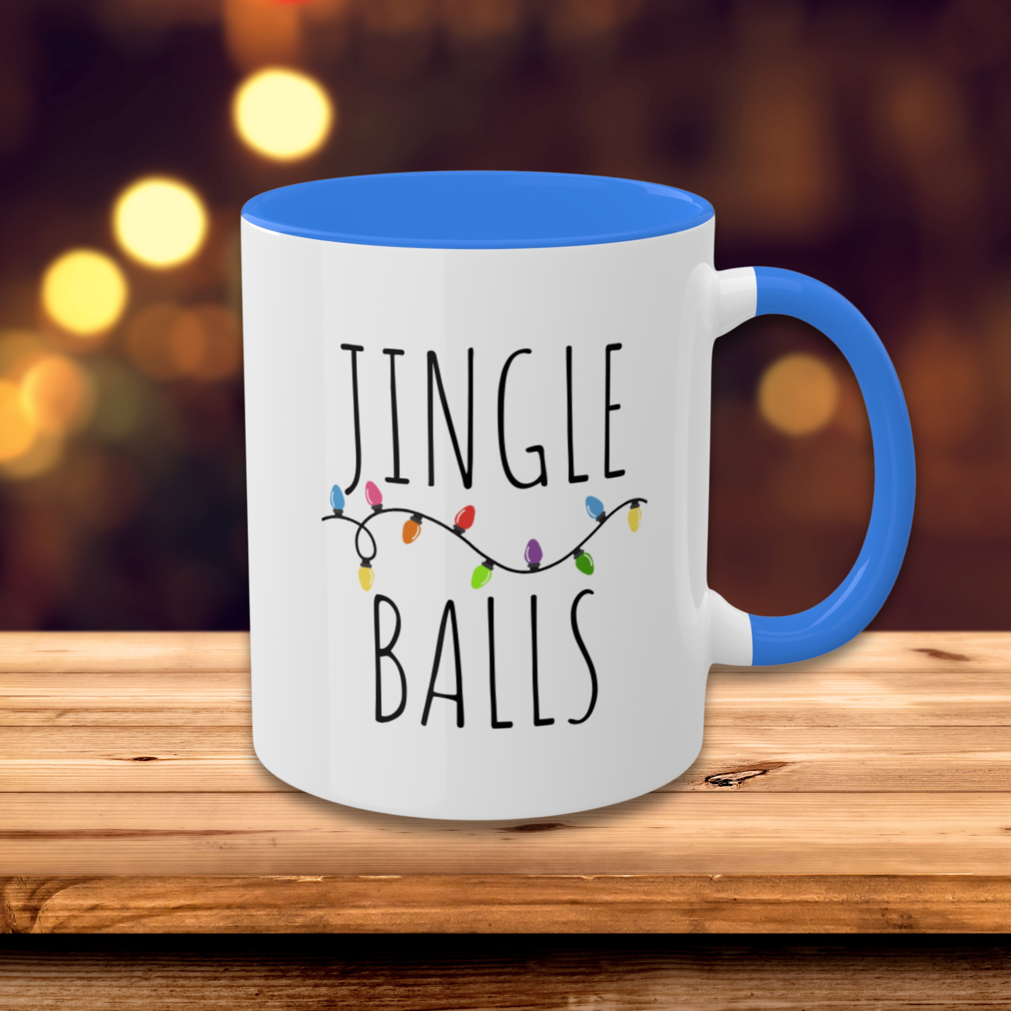 Funny Christmas Mug | Jingle Balls Colorful Mugs 11oz