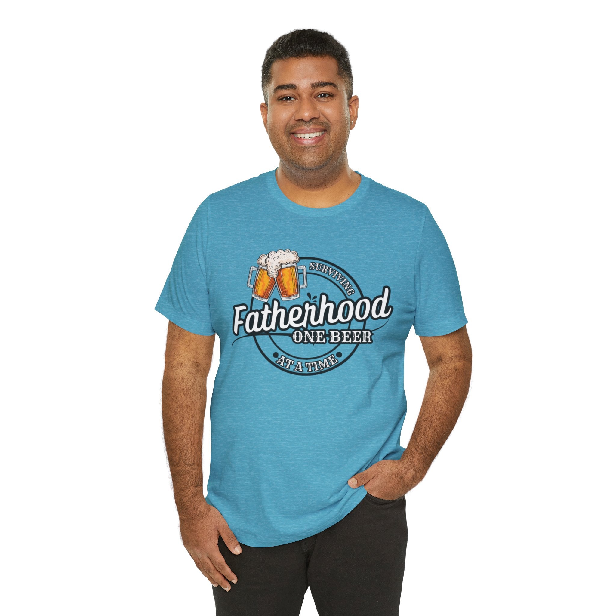 Surviving Fatherhood One Beer At A Time Shirt | Funny Fathers Day Shirt | Gift For Dad | Fathers Day Gift