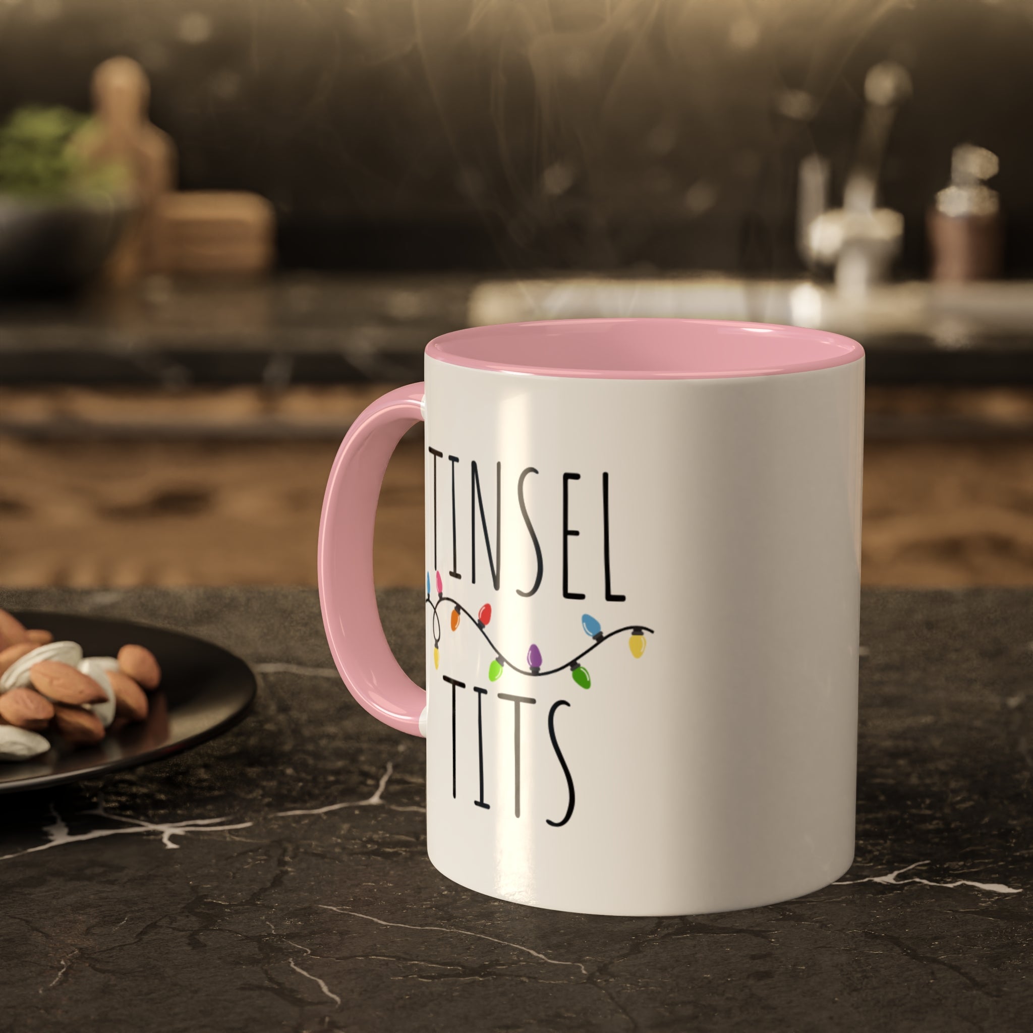 Funny Christmas Mug | Tinsel Tits Colorful Holiday Mugs 11oz