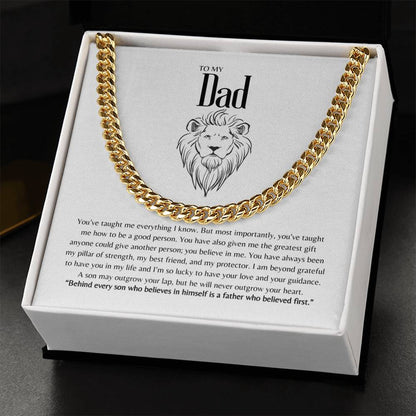 To My Dad Necklace | Dad Necklace From Son | Dad Son Necklace | Gift For Dad | Father&