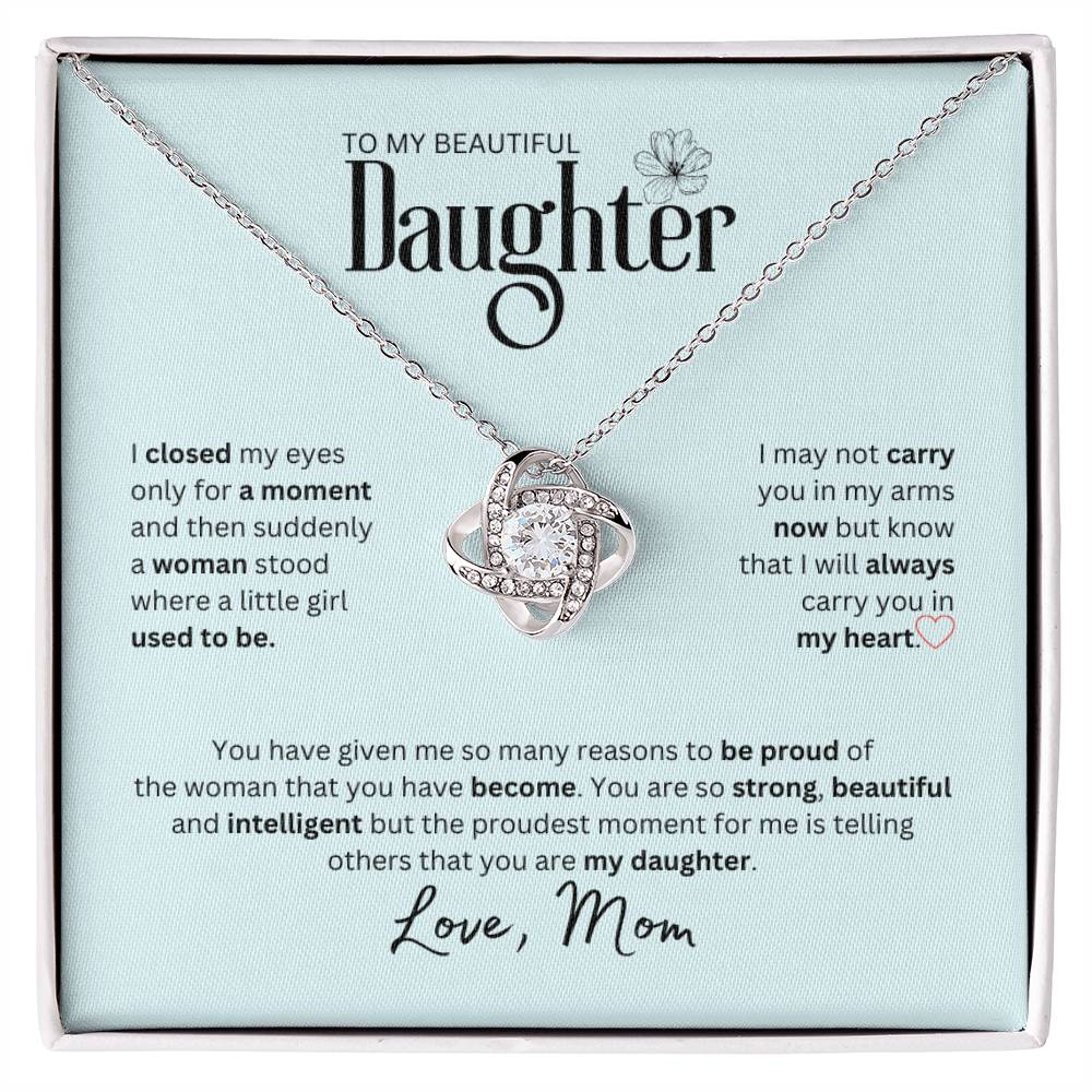 To My Beautiful Daughter Necklace | Mom Daughter Necklace | Gift For Daughter | Daughter Gift