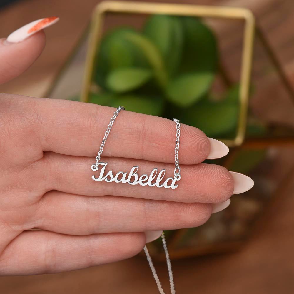 Personalized Name Necklace | Custom Name Necklace | 18K Gold Name Necklace | Sterling Steel Dainty Name Jewelry | Gift For Her